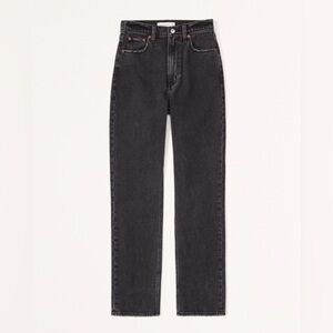 Abercrombie & Fitch Ankle Straight Ultra High Rise - Curve Love